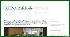 Desktop Screenshot of buenaparkneighbors.org